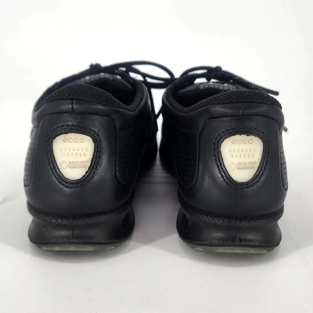 ECCO Black Leather Lace-Up Comfort Walking Shoes Women’s EU 37 US 6